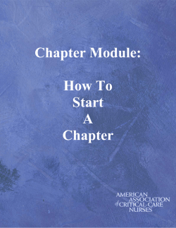 Chapter Module:  How To Start
