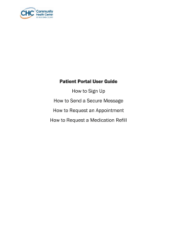 Patient Portal User Guide How to Sign Up