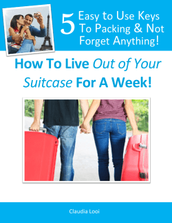 5 How To Live Suitcase E