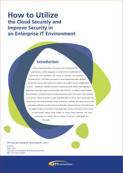 How to Utilize the Cloud Securely and Improve Security in