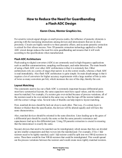 How to Reduce the Need for Guardbanding a Flash ADC Design