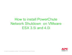 How to install PowerChute Network Shutdown  on VMware