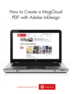 How to Create a MagCloud PDF with Adobe InDesign