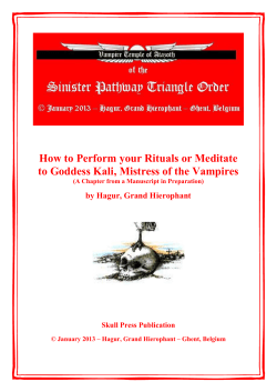 How to Perform your Rituals or Meditate by Hagur, Grand Hierophant