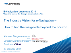 ‐Navigation – The Industry Vision for e  Michael Bergmann