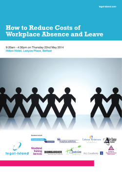 How to Reduce Costs of Workplace Absence and Leave
