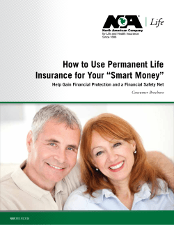 How to Use Permanent Life Insurance for Your “Smart Money” Consumer Brochure