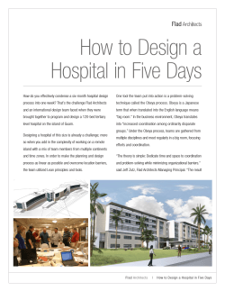 How to Design a Hospital in Five Days