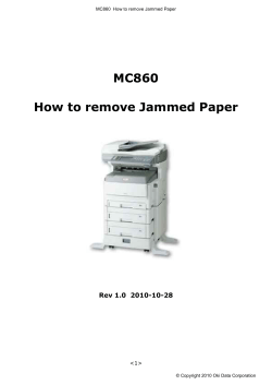 MC860  How to remove Jammed Paper Rev 1.0  2010-10-28