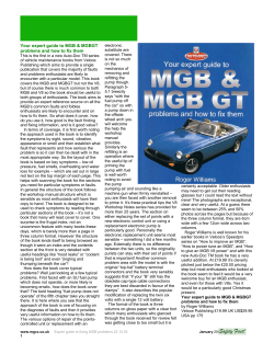 Your expert guide to MGB &amp; MGBGT