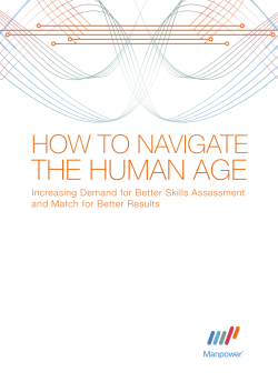 the human age how to navIgate Increasing Demand for Better Skills Assessment