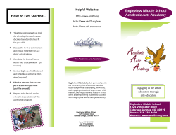 Eagleview Middle School Academic Arts Academy How to Get Started... Helpful Websites: