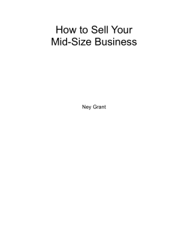 How to Sell Your Mid-Size Business  Ney Grant