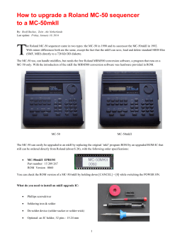 T How to upgrade a Roland MC-50 sequencer to a MC-50mkII