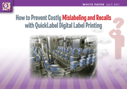 How to Prevent Costly with QuickLabel Digital Label Printing Mislabeling and Recalls