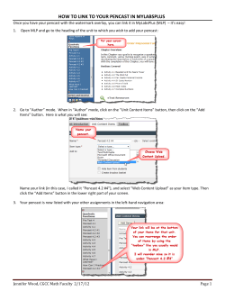 HOW TO LINK TO YOUR PENCAST IN MYLABSPLUS