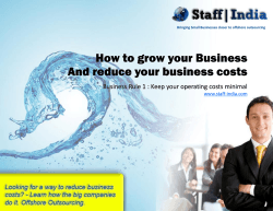 How to grow your Business  And reduce your business costs