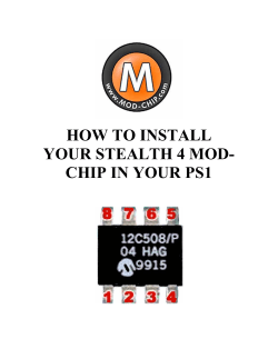HOW TO INSTALL YOUR STEALTH 4 MOD- CHIP IN YOUR PS1