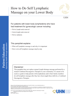 How to Do Self Lymphatic Massage on your Lower Body UHN