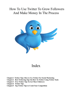 Index How To Use Twitter To Grow Followers