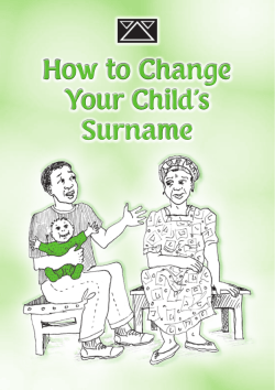 How to Change Your Child’s Surname 1