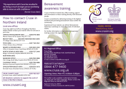 Bereavement awareness training