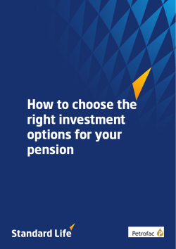 How to choose the right investment options for your pension