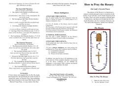 How to Pray the Rosary Our Lady's Favorite Prayer The Sorrowful Mysteries