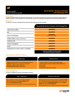 overview boost mobile  quick reference guide