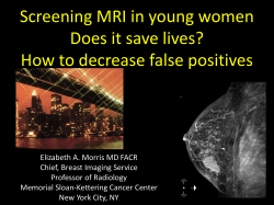 Screening MRI in young women Does it save lives?