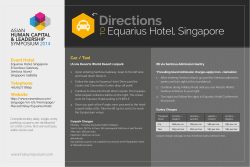 Directions Equarius Hotel, Singapore TO Car / Taxi