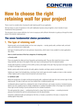 How to choose the right retaining wall for your project