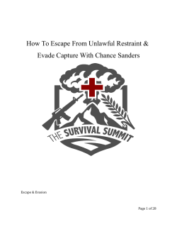 How To Escape From Unlawful Restraint &amp; Escape &amp; Evasion