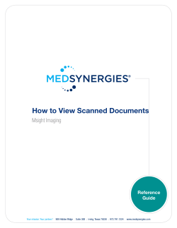 How to View Scanned Documents Msight Imaging Reference Guide