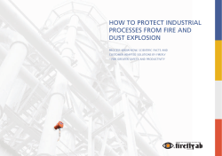 HOW TO PROTECT INDUSTRIAL PROCESSES FROM FIRE AND DUST EXPLOSION