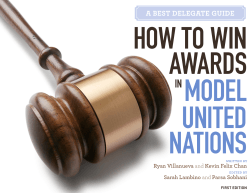 HOW TO WIN AWARDS MODEL UNITED