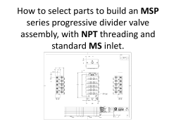 MSP series progressive divider valve NPT MS