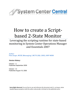 How to create a Script- based 2-State Monitor