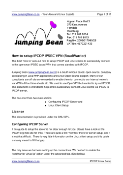 How to setup IPCOP IPSEC VPN (RoadWarrior)