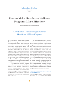I How to Make Healthcare Wellness Programs More Effective? Gamification- Transforming Enterprise