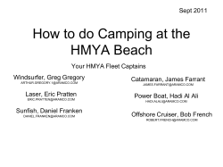 How to do Camping at the HMYA Beach