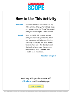 how to Use this activity