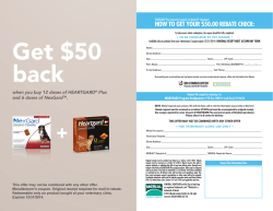 HOW TO GET YOUR $50.00 REBATE CHECK: