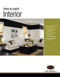 Interior How to paint •