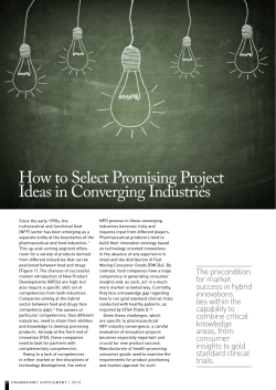 How to Select Promising Project Ideas in Converging Industries