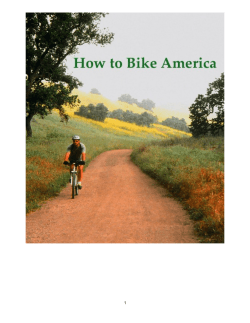 How to Bike America 1
