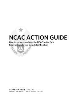 NCAC ACTION GUIDE