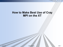 How to Make Best Use of Cray MPI on the XT