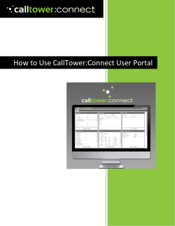How to Use CallTower:Connect User Portal