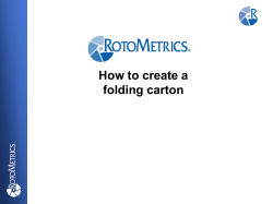How to create a folding carton